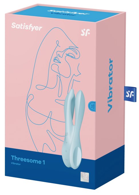 Stimulateur de clitoris vibrant Threesome 1 Satisfyer Bleu