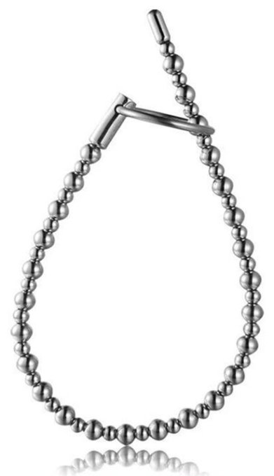 Tige d'urètre Beads Bent 18cm - Diamètre 8mm