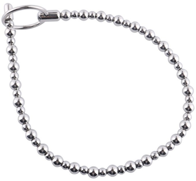 Tige d'urètre Beads Bent 18cm - Diamètre 8mm