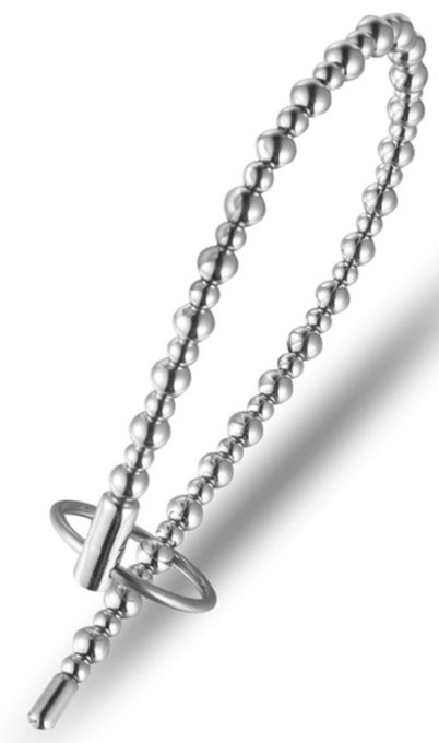 Tige d'urètre Beads Bent 18cm - Diamètre 8mm