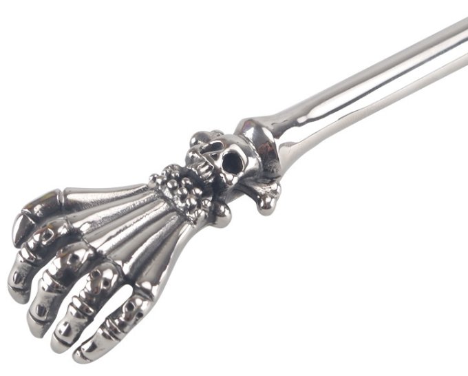 Tige d'urètre en métal Skeleton S 15cm - Diamètre 6mm