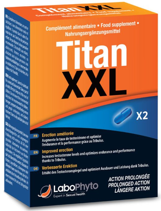 Titan XXL Stimulant Action Prolongée 2 gélules