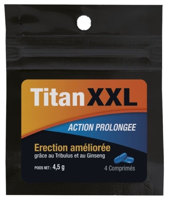 Titan XXL Stimulant Action prolongée 4 gélules