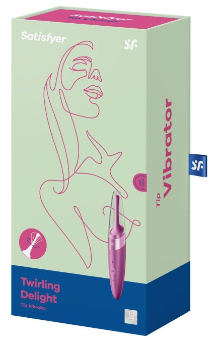 Stimulateur Twirling Delight Satisfyer 17cm Violet