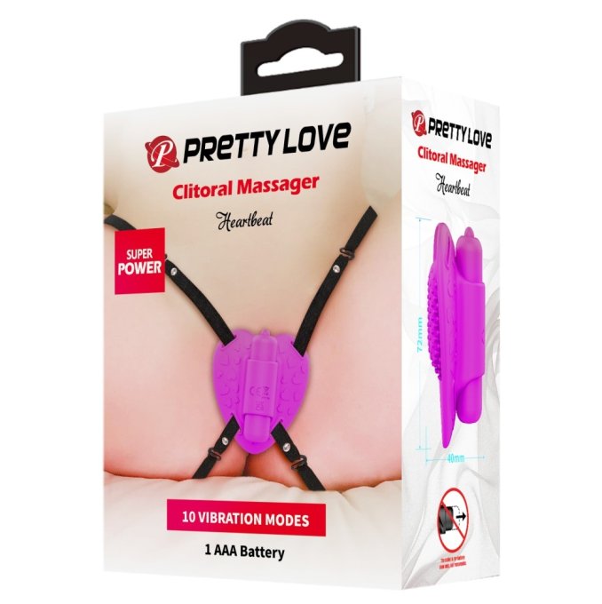 Vibro de Culotte avec Harnais Heartbeat