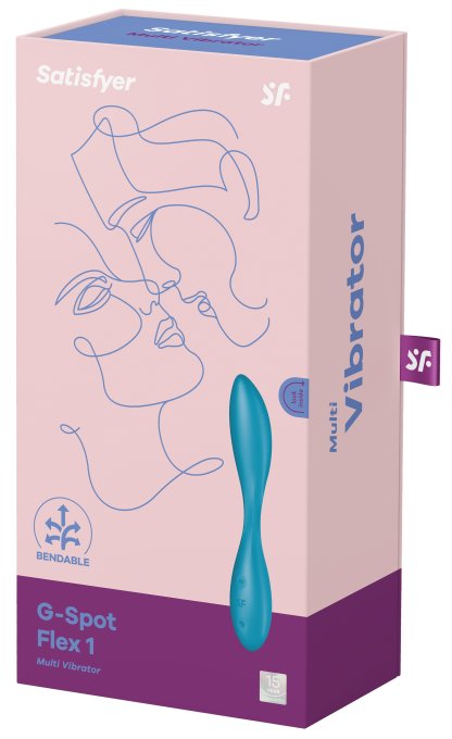 Vibro G-Spot Flex 1 Satisfyer 20cm Turquoise