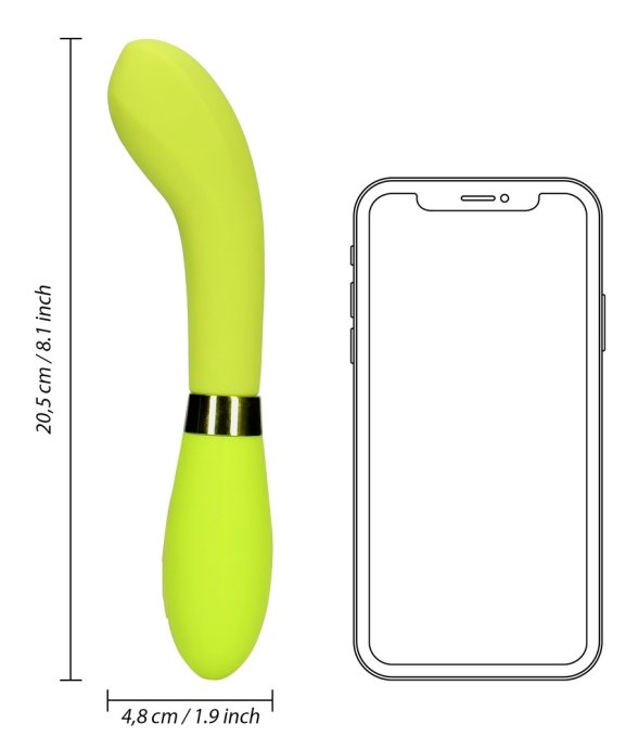 Vibro G-Spot Vibrator 20.5 cm Vert