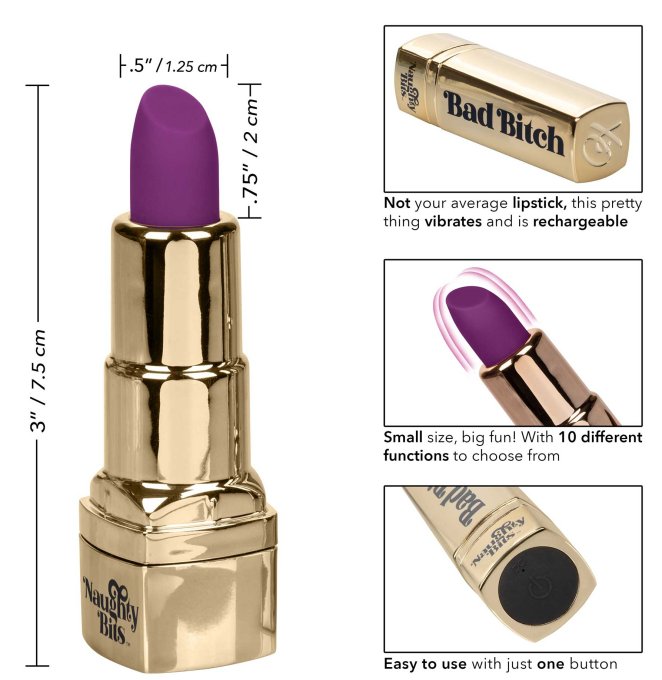 Vibro lipstick Bad Bitch 7.5cm Violet