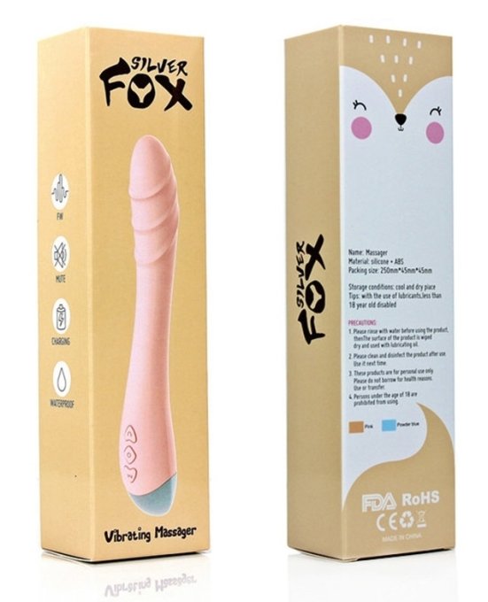 Vibro Point G Fox Lindo 14 x 3cm Rose