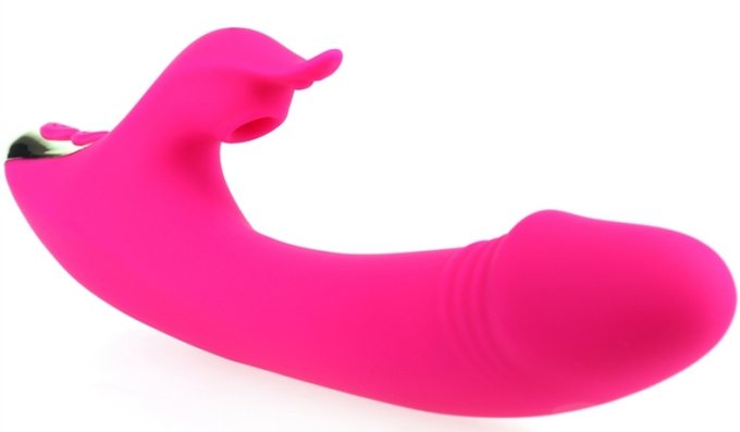 Vibro Rabbit à aspiration Amant Vibe 22cm Rose