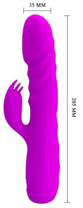 Vibro Rabbit à poussée Melanie Pretty Love 21cm Violet