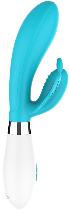 Vibro Rabbit Alexios 21cm Bleu