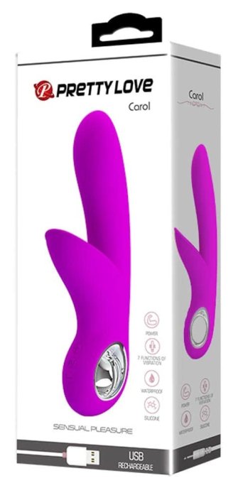 Vibro Rabbit Carol Pretty Love 19cm Violet