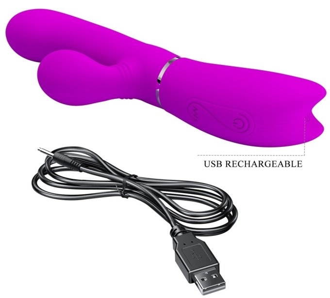 Vibro Rabbit Clit Vibe Pretty Love 10 x 3.2cm Rose