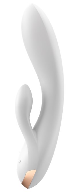 Vibro Rabbit connecté Double Flex Satisfyer 20cm Blanc