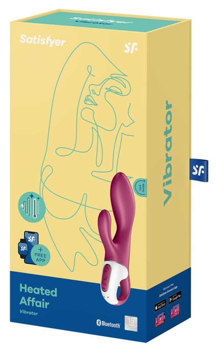 Vibro Rabbit connecté Heated Affair Satisfyer 20cm Mauve