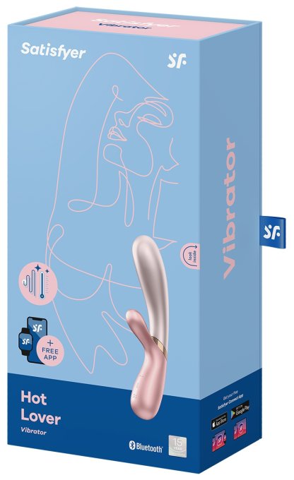 Vibro Rabbit connecté Hot Lover Satisfyer 20 x 3cm Rose