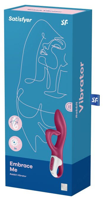 Vibro Rabbit Embrace Me Satisfyer 20cm Fuchsia