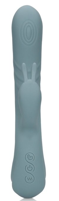 Vibro Rabbit Fingering Motion 23 cm Gris