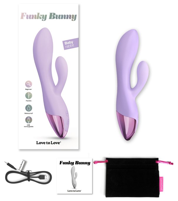 Vibro Rabbit Funky Bunny Love to Love Mauve