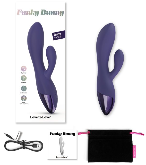 Vibro Rabbit Funky Bunny Love to Love Violet