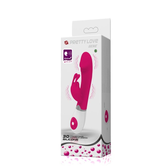 Vibro Rabbit Gene Voice Controle Rose