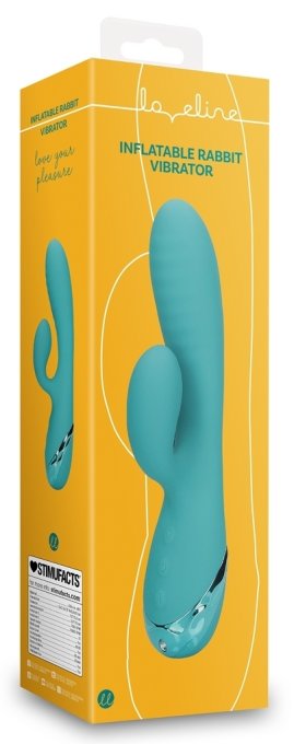 Vibro Rabbit Gonflable Flatblue 11 x 3.5cm