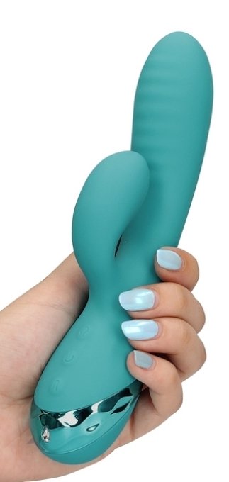 Vibro Rabbit Gonflable Flatblue 11 x 3.5cm