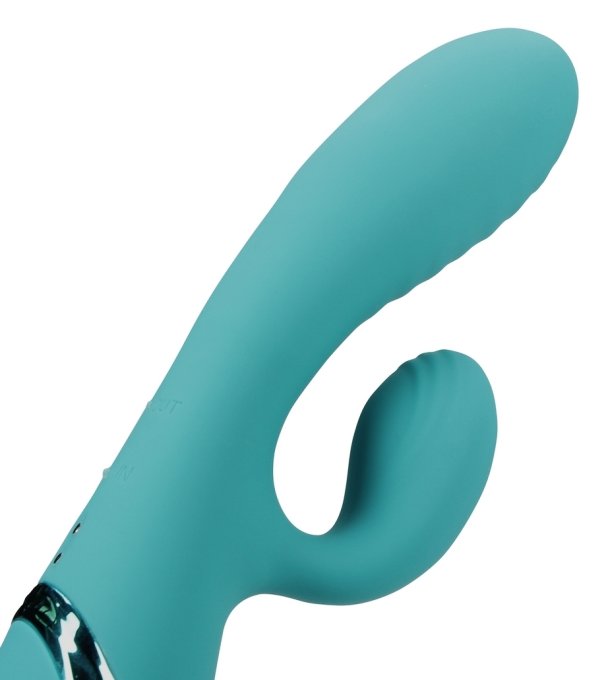 Vibro Rabbit Gonflable Flatblue 11 x 3.5cm