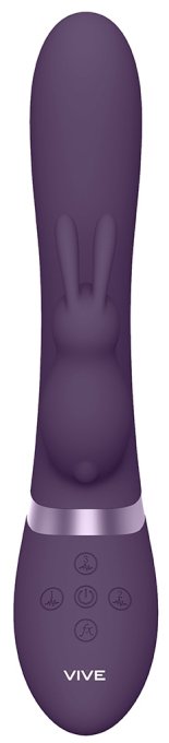 Vibro Rabbit gonflable Taka 22 x 6cm Violet