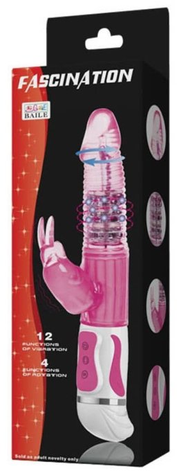 Vibro Rabbit Rotatif Fascination 28cm Rose