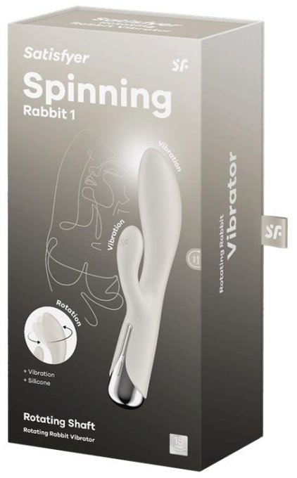 Vibro Rabbit Spinning Rabbit 1 11 x 3.5cm Beige