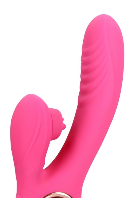 Vibro Rabbit Tongue Flicker 19 cm Rose