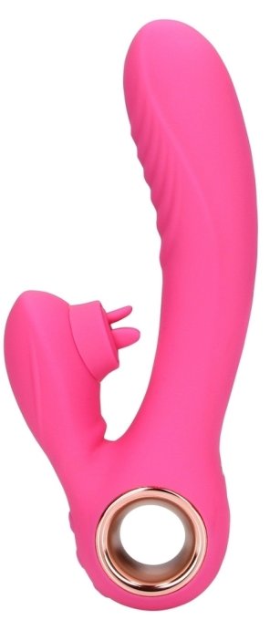 Vibro Rabbit Tongue Flicker 19 cm Rose