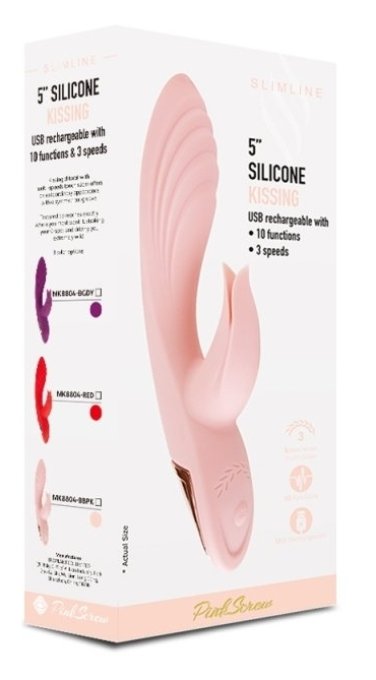 Vibro Rabbit Twist Vibe 12 x 3.4cm Rose