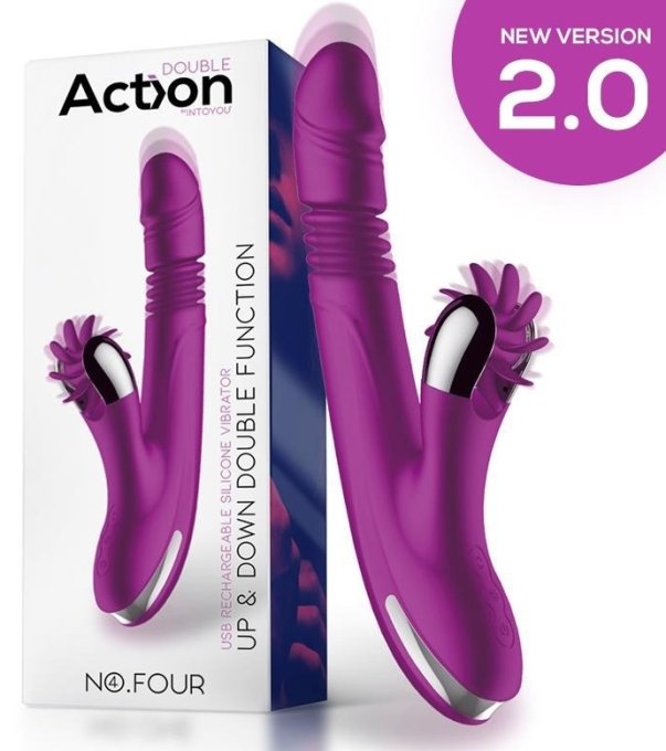 Vibro Rabbit Up & Down 10 x 3.5cm Violet