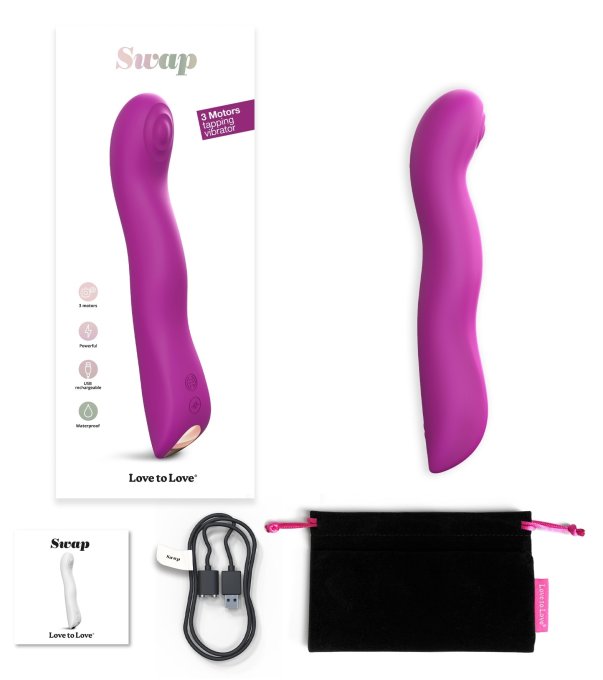 Vibro Swap Love To Love 21cm Violet