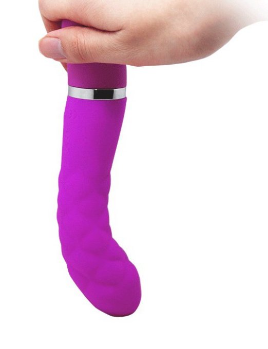 Vibromasseur design Truda 19.5 x 3.5cm - Violet