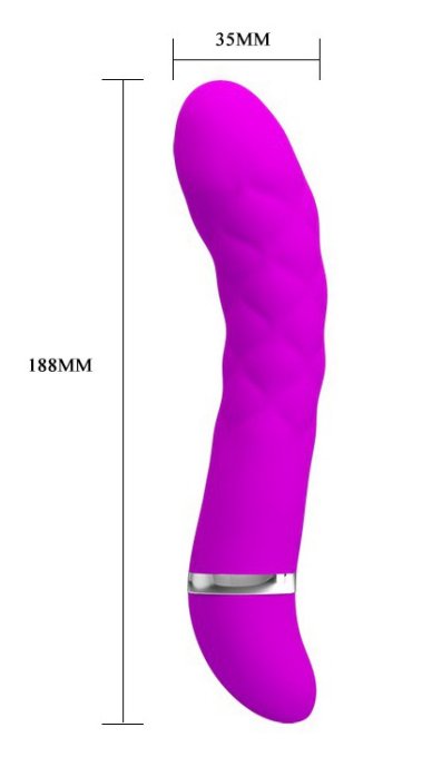 Vibromasseur design Truda 19.5 x 3.5cm - Violet