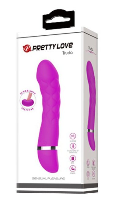 Vibromasseur design Truda 19.5 x 3.5cm - Violet