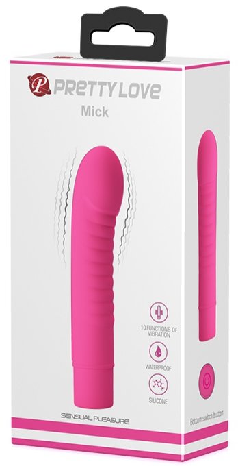 Vibromasseur Mick Pretty Love 10 x 2.7 cm Fuschia