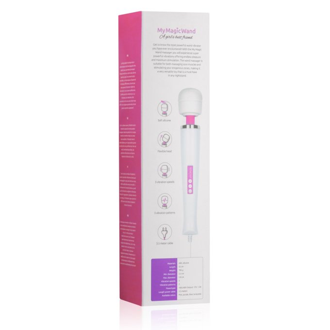 Vibromasseur My magic Wand- Tête 58mm Rose