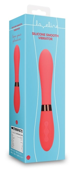 Vibromasseur Smooth Line 11 x 3.4 cm Rouge