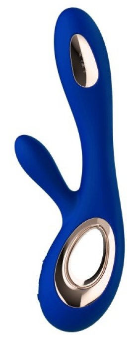 Vibromasseur Soraya Wave 22 x 3.8 cm Bleu nuit