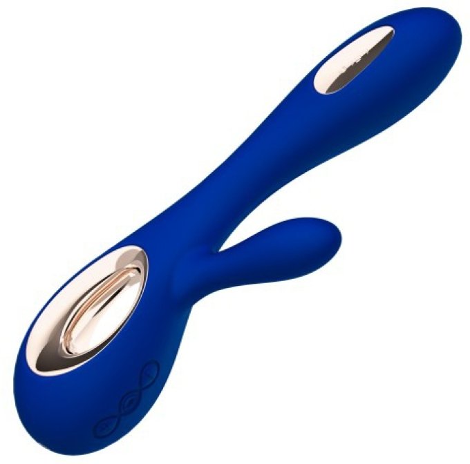 Vibromasseur Soraya Wave 22 x 3.8 cm Bleu nuit