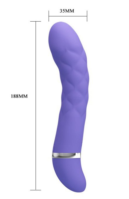 Vibromasseur Truda 19.5 x 3.5cm - Violet