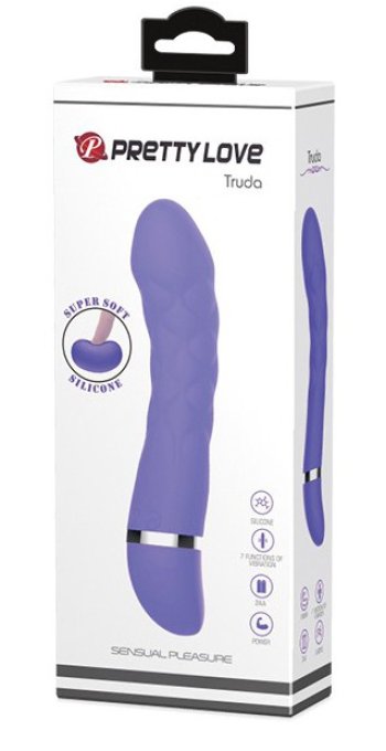 Vibromasseur Truda 19.5 x 3.5cm - Violet