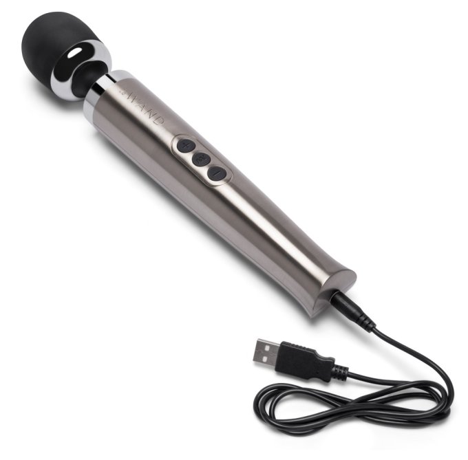 Wand Die Cast Rechargeable 29cm Tête 51mm Gris