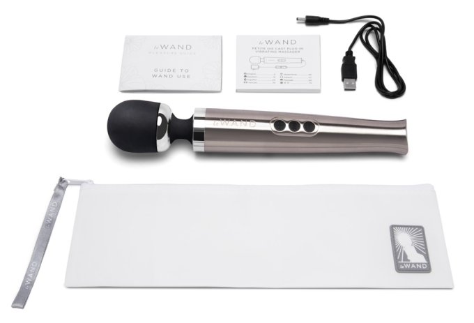 Wand Die Cast Rechargeable 29cm Tête 51mm Gris