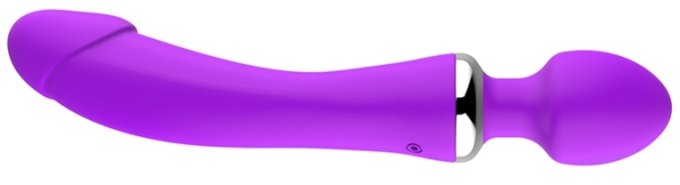 Wand et Vibro Double End 22cm Violet